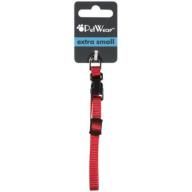 Rose America Corp. Petwear Extra Small Reflective Collar, Red, 1ct