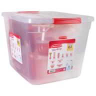 Rubbermaid TakeAlongs Food Storage Container Set, Variety Pack, 62 Ct