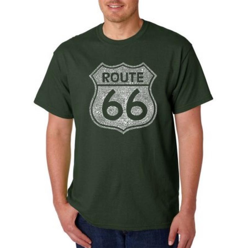Los Angeles Pop Art Men&#039;s T-shirt - Cities Along the Legendary Route 66