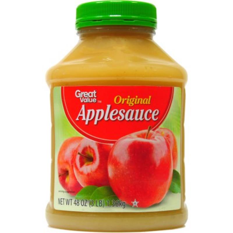 Great Value Original Applesauce, 48 oz