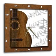 3dRose Guitar Music Concept, Wall Clock, 10 by 10-inch