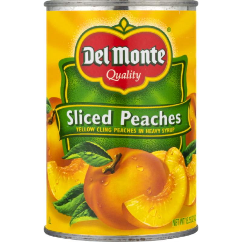 Del Monte Yellow Cling Peaches Sliced, 15.25 Oz