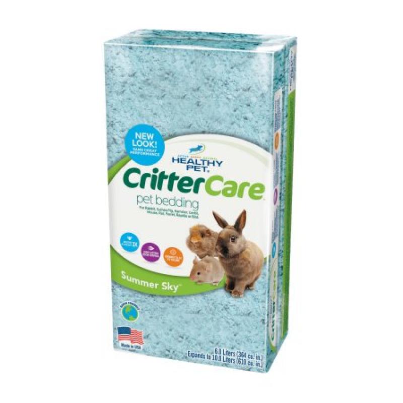 Critter Care Colors Small Pet Bedding - Blue 10L