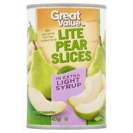 Great Value Sliced Pears, 15 oz