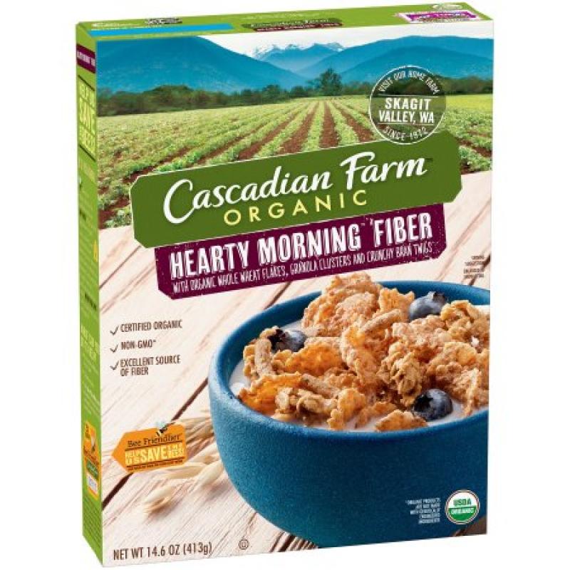 Cascadian Farm® Organic Hearty Morning Fiber Cereal 14.6 oz Box