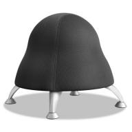Safco Runtz Ball Chair, 12" Diameter x 17" High, Licorice Black