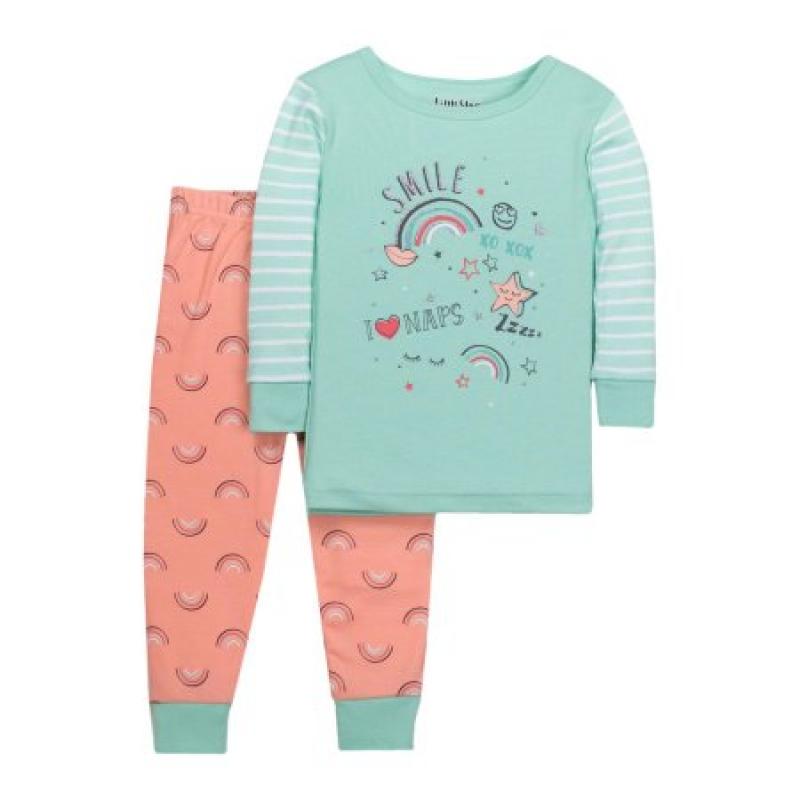 Little Star Organic Baby Toddler Boy Tight Fit 2pc Pajamas