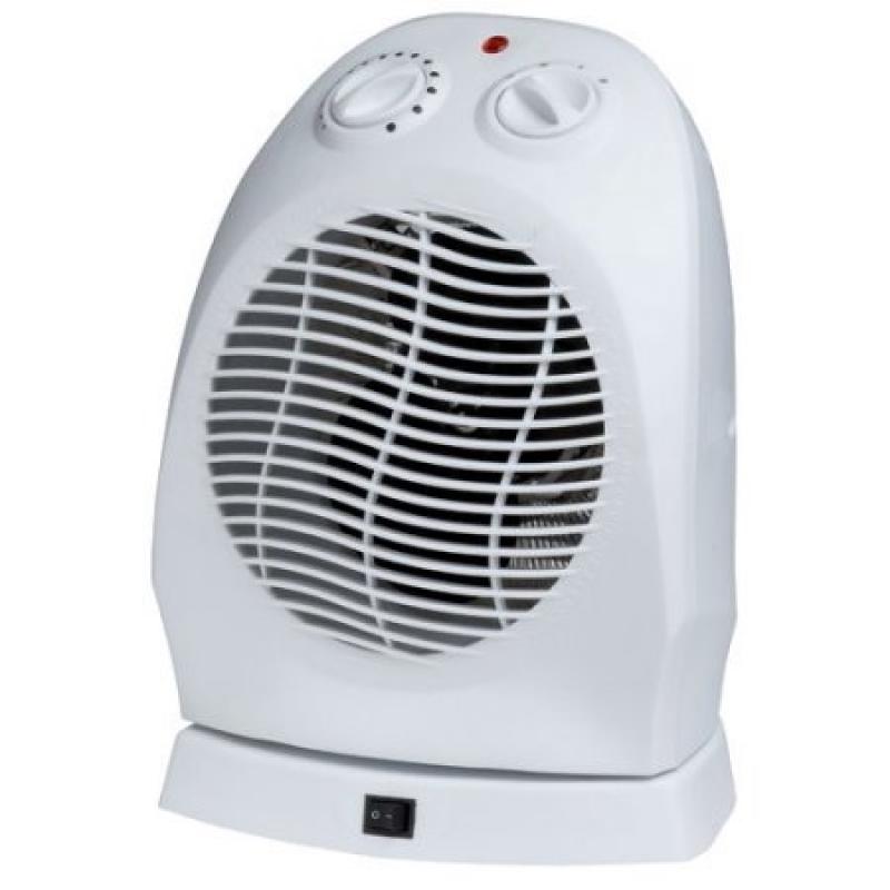 Pro Fusion Heat FH-101A 750/1500 Watt White Oscillating Fan and Heater