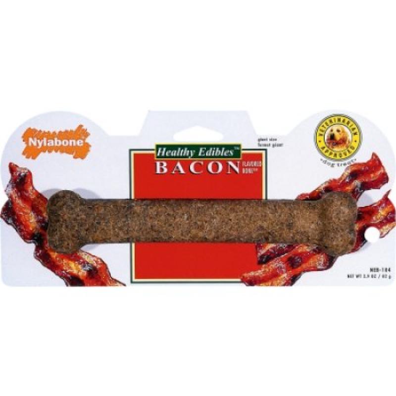 Nylabone Healthy Edibles Bacon Flavored Bone, Giant, 8" L
