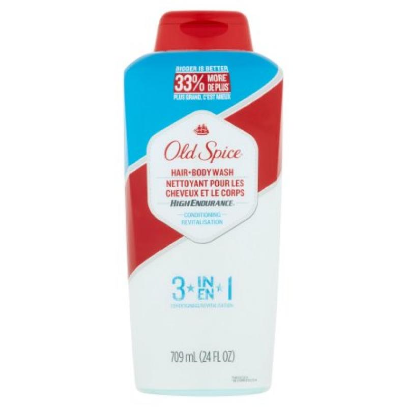 Old Spice High Endurance Conditioning Long Lasting Scent Men&#039;s Hair and Body Wash, 24 fl oz