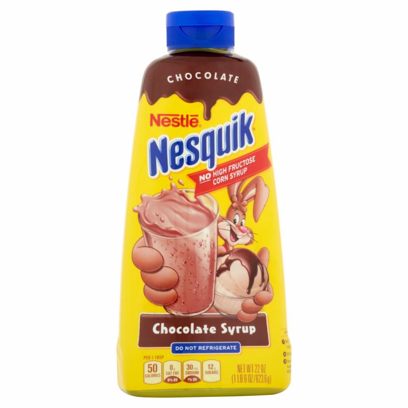 NESTLE NESQUIK Chocolate Flavored Syrup 22 fl oz. Squeeze Bottle