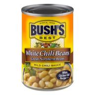 BUSH&#039;S BEST White Chili Beans Mild Chili Sauce, 15.5 OZ