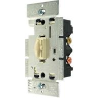 Lutron Qoto 600-Watt Single-Pole Dimmer & Switch, Ivory