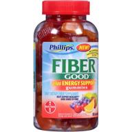 Phillips&#039; Fiber Good Plus Energy Support Gummies, 80 count