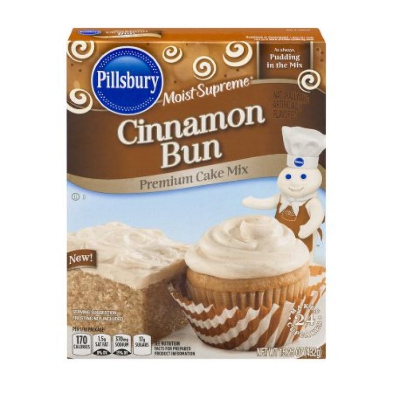 Pillsbury Moist Supreme Premium Cake Mix Cinnamon Bun, 15.25 OZ