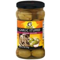 Gaea Garlic Stuffed Green Olives, 6.2 oz (Pack of 8)