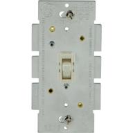 GE Single Pole Toggle Dimmer, Almond