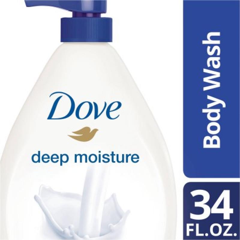Dove Deep Moisture Pump Body Wash, 34 oz