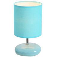 Simple Designs Stonies Blue Small Stone-Look Table Lamp