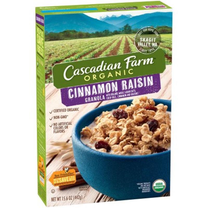 Cascadian Farm® Organic Cinnamon Raisin Granola 15.6 oz Box