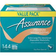 Assurance Premium Washcloths, Extra Large, 144 count