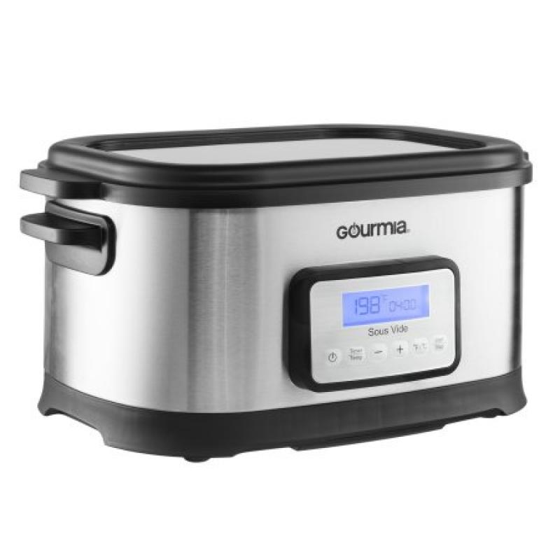 Gourmia GSV-550 9 quart Sous Vide Water Oven Cooker with Digital Timer and Temperature Controls Includes Rack, Stainless Steel