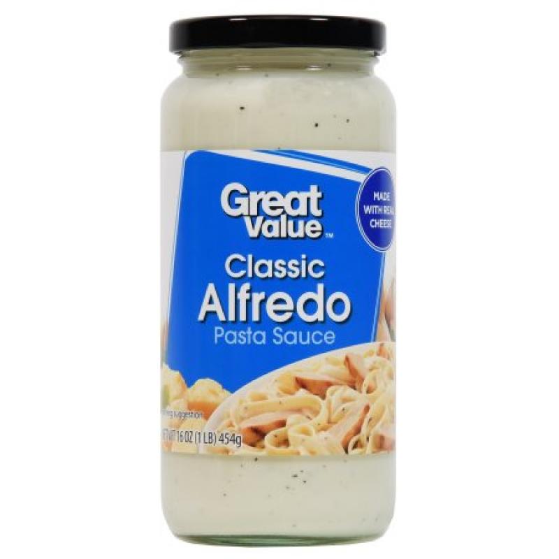Great Value Alfredo Pasta Sauce, 16 Oz