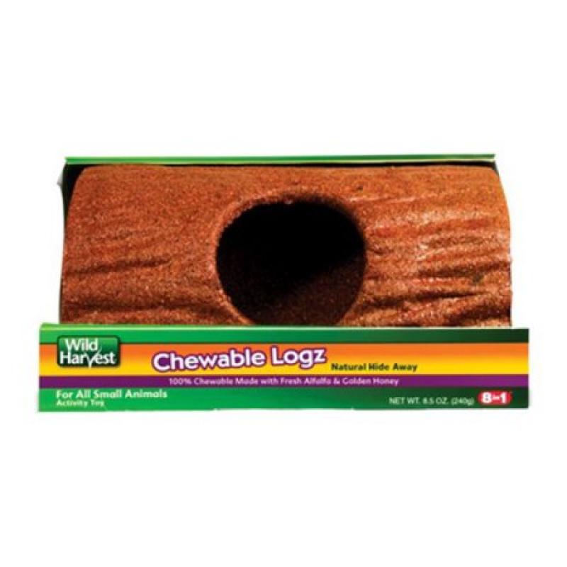 8In1 Pet Products: 3In1 Chew Treat Hide Away Wild Harvest Edible Logz, 8.5 Oz