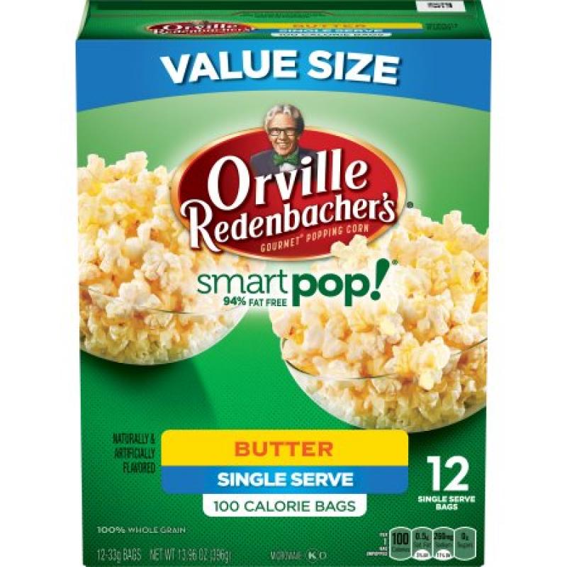 Orville Redenbacher&#039;s SmartPop! Butter Popcorn, Single Serve Bag, 12-Count