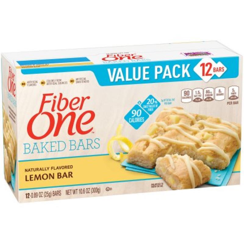 Fiber One 90 Calorie Bar Lemon Bar Value Pack 12 - 0.89 oz Bars