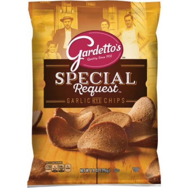 Gardetto&#039;s Special Request Roasted Garlic Rye Chips 14 oz. Bag