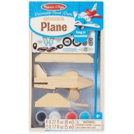 Melissa & Doug Decorate-Your-Own Wooden Plane Craft Kit