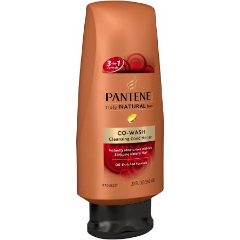 Pantene Pro-V Truly Natural Hair Co-Wash Cleansing Conditioner, 20 fl oz