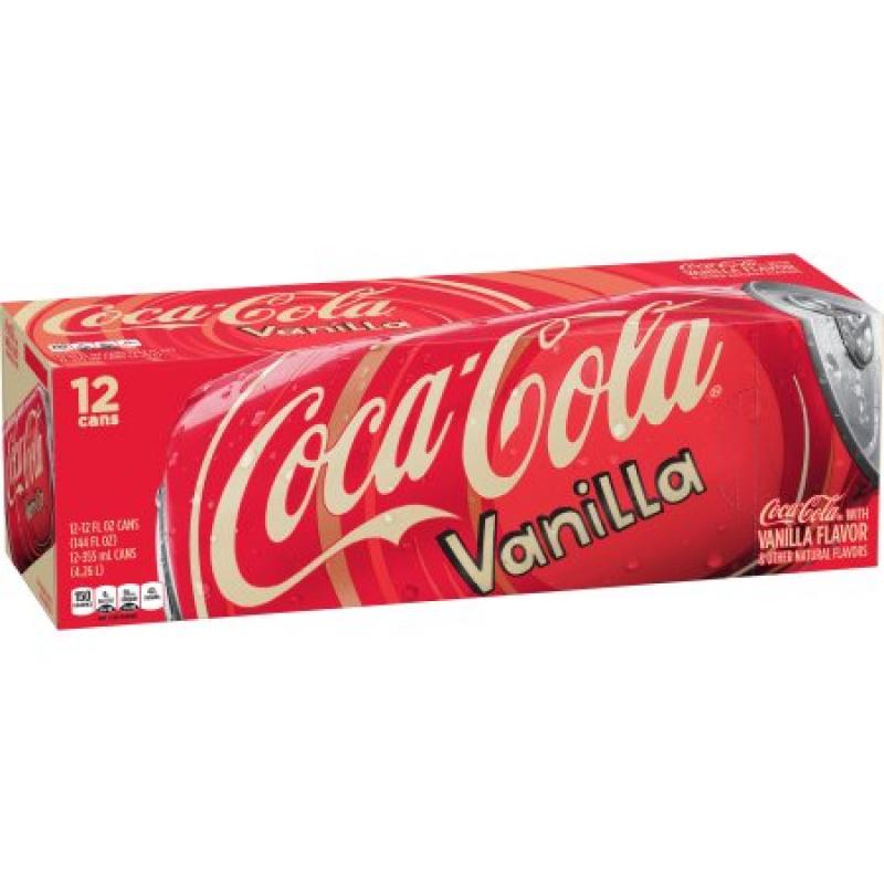 Coca-Cola Soda, Vanilla, 12 Fl Oz, 12 Count