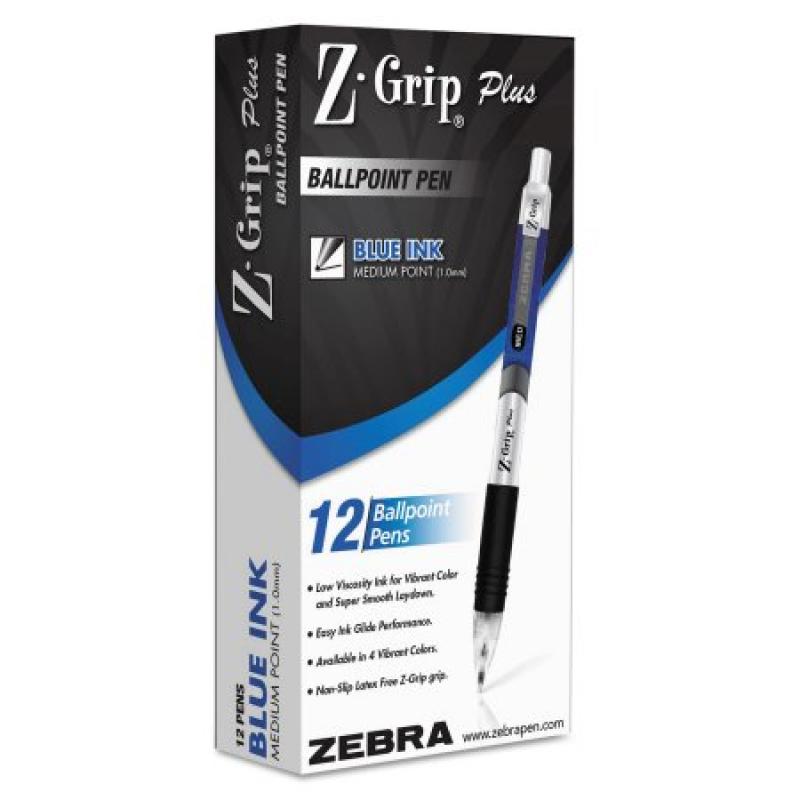 Zebra ECO Jimnie Clip Retractable Ballpoint Pen, Black Ink, Medium, Dozen