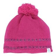 Girl&#039;s Cold Front Lurex Beanie With Pom, Fleece Lined