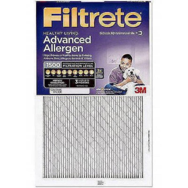Filtrete Advanced Allergen Reduction Air and Furnace Filter, Available in Multiple Sizes