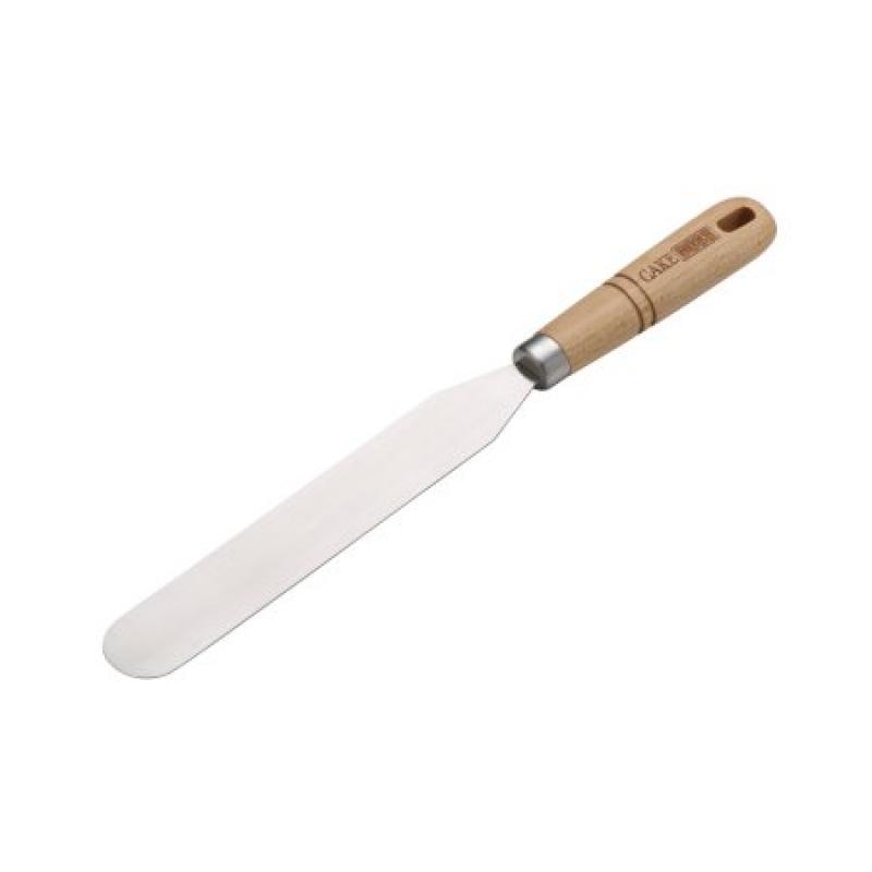 Cake Boss Wooden Tools and Gadgets 8-Inch Stainless Steel Icing Spatula
