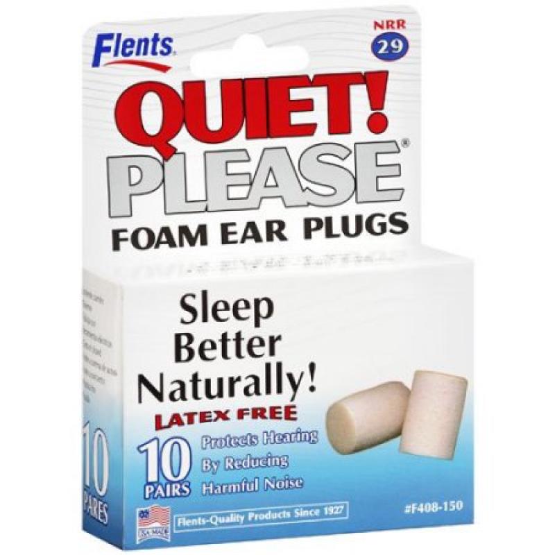 Flents: Plugs Quiet Please! Foam Ear, 10 Pr