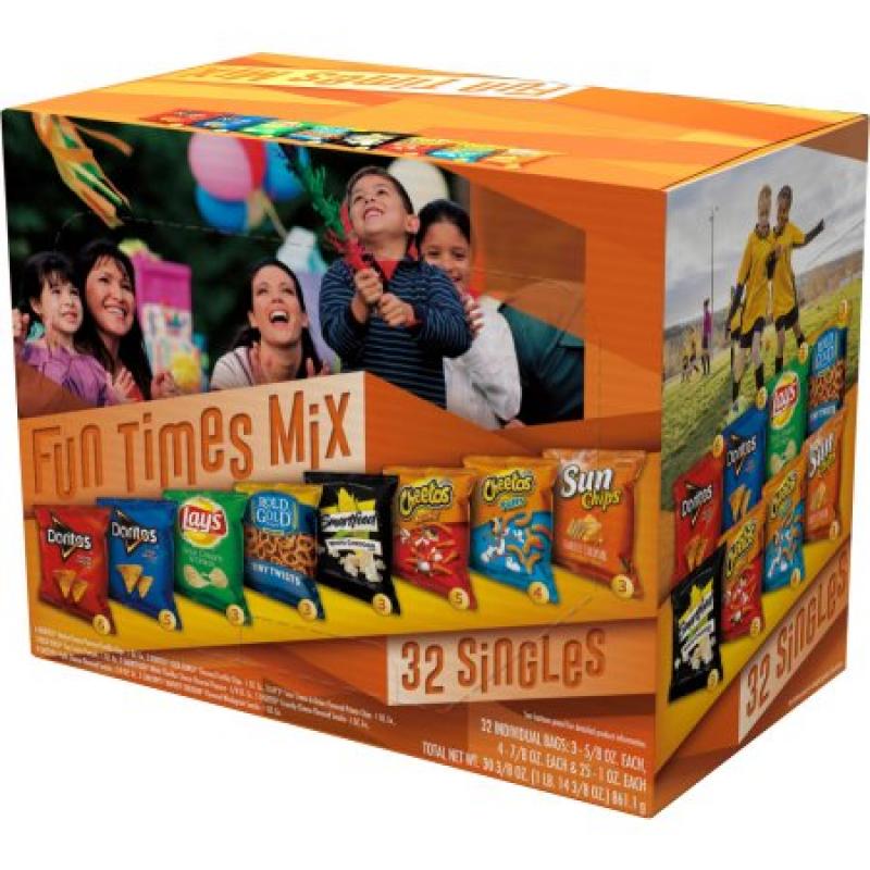 Frito-Lay Fun Times Mix Variety Pack, 32 count, 30.375 oz