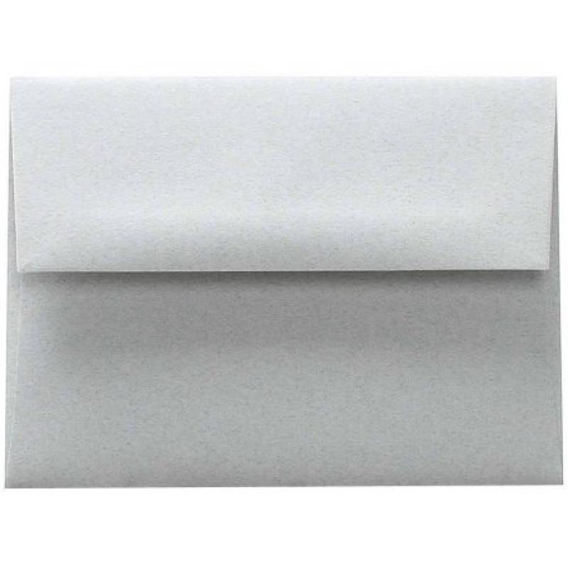 A2 (4 3/8" x 5-3/4") Passport Recycled Paper Invitation Envelope, Granite Grey, 25pk