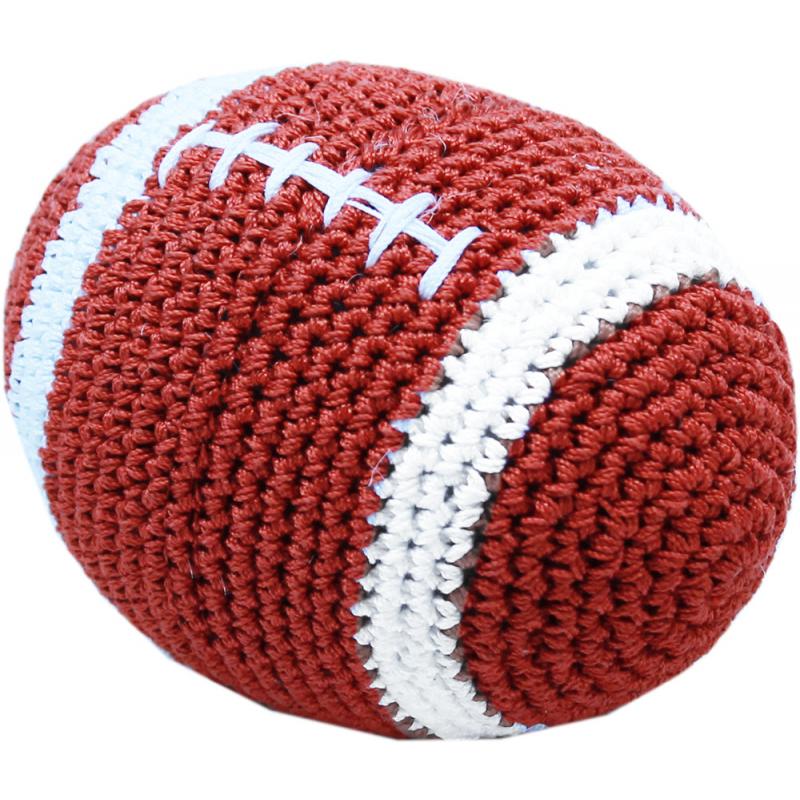 Knit Knacks Scoop The Foot Ball Organic Cotten Small Dog Toy