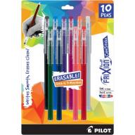 Pilot FriXion ColorSticks Erasable Gel Pens, Fine Point, Assorted, 10-Pack