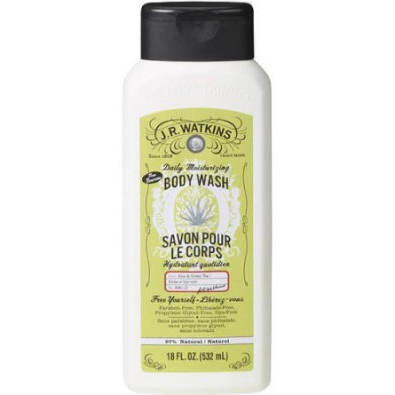 J.R. Watkins Aloe & Green Tea Daily Moisturizing Body Wash, 18 fl oz