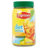 Lipton Diet Decaffeinated Lemon Iced Tea Mix, 10 qt
