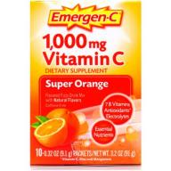 Emergen-C Dietary Supplement in Super Orange Flavor 10 Count