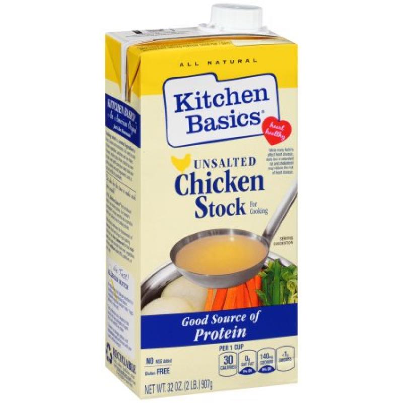 Kitchen Basics Unsalted Chicken Stock, 32 oz