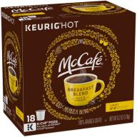 McCafe Breakfast Blend Coffee K-Cup Pods, 18 count, 6.2 oz
