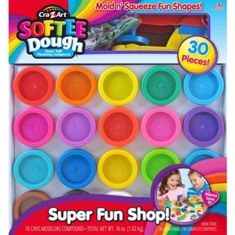 Cra-Z-Art Super Rainbow Softee Dough Color Pack Set (30-Piece)