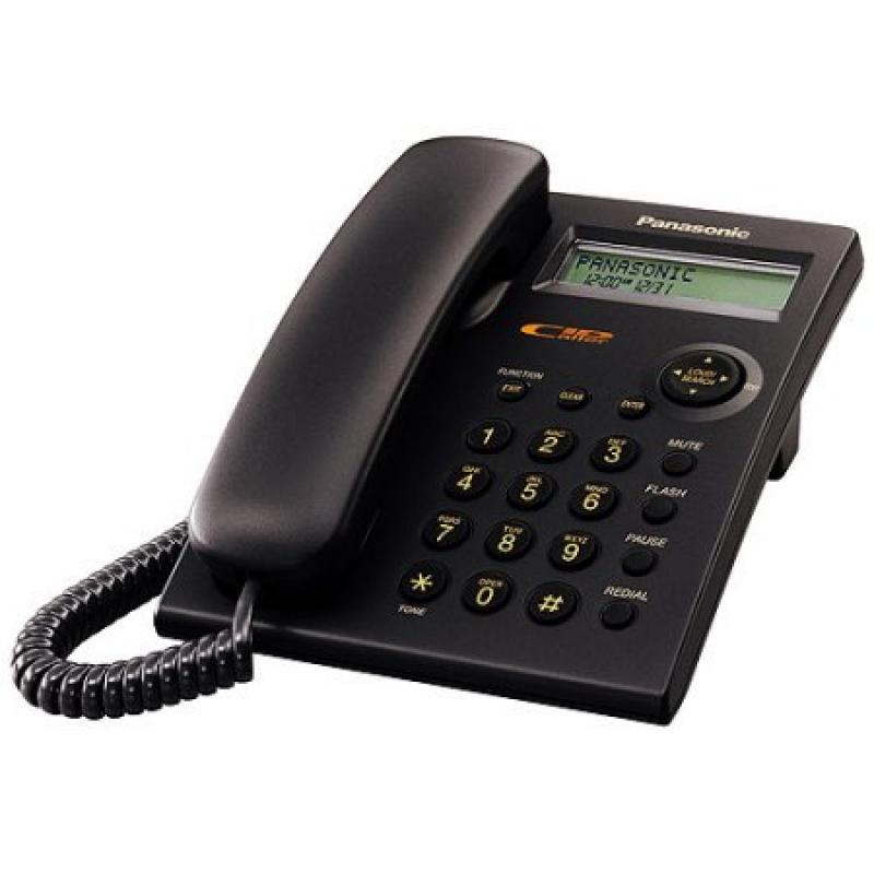 Panasonic KX-TSC11B Black 1-Line Corded Integrated Telephone System